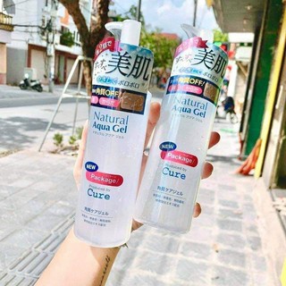 Tẩy da chết mặt siêu tốt giúp giữ ẩm, thu nhỏ lỗ chân lông Cure Natural Aqua Gel Nhật Bản