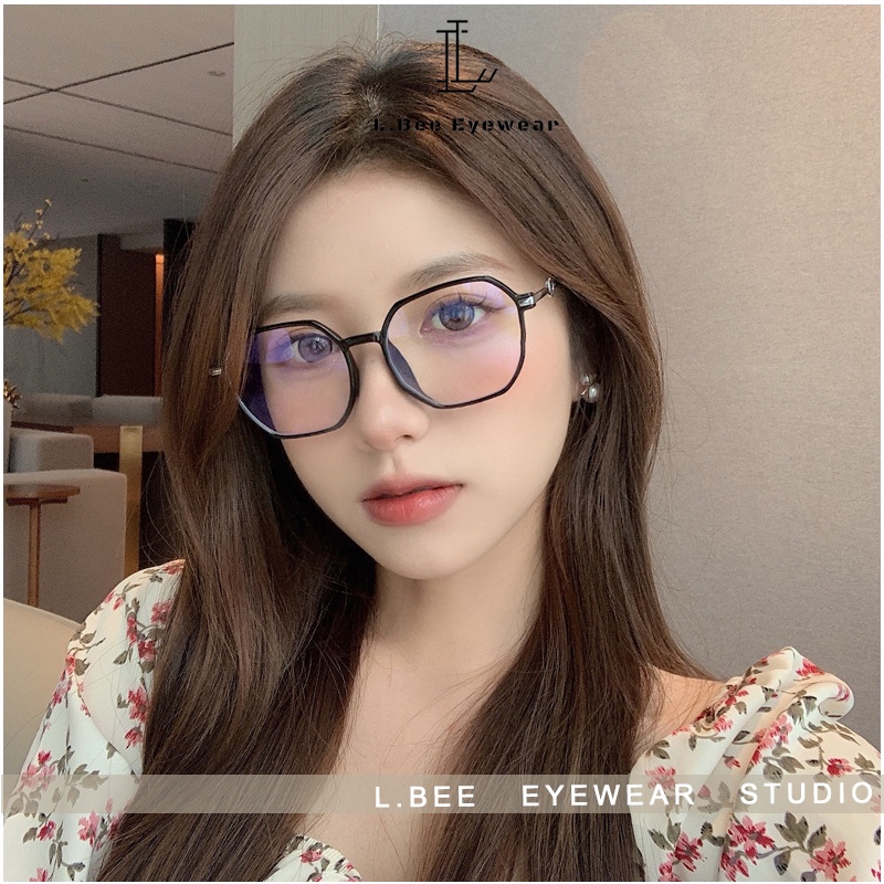 Gọng kính cận nam nữ L.BEE EYEWEAR, mắt kính chống ánh sáng xanh thời trang Unisex MSP2L.058