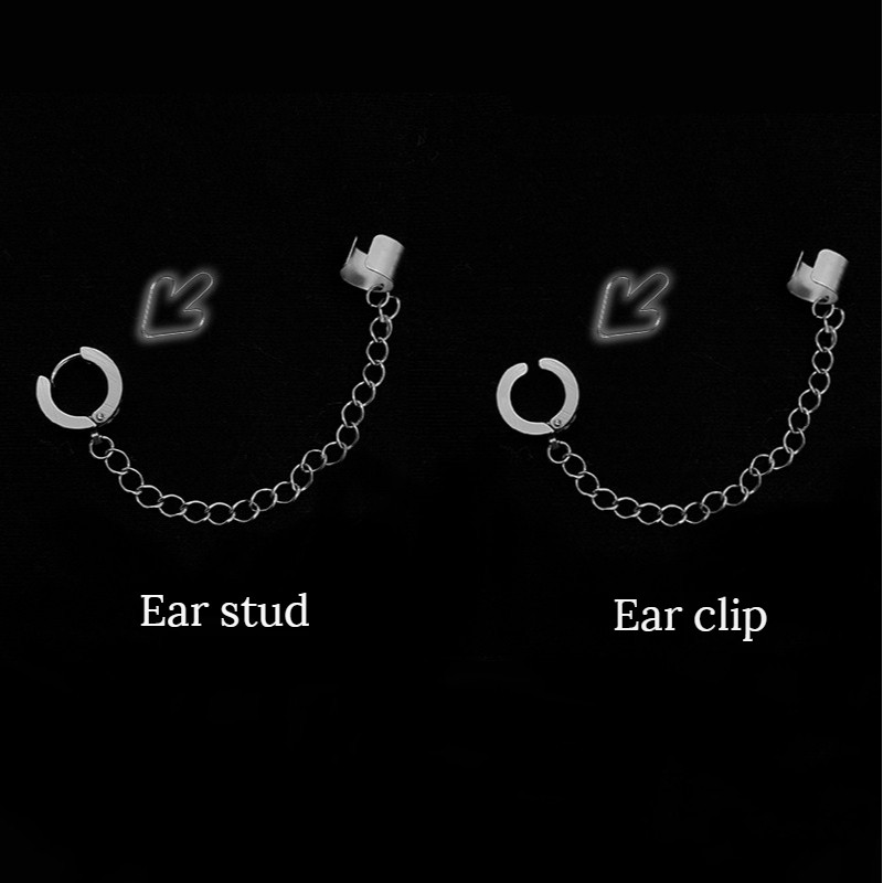 Khuyên Tai Thép Titan Phong Cách Hàn Quốc A678