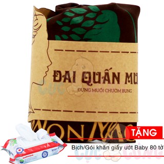 Đai quấn muối wonmom e005 10g tặng 1 bịch khăn giấy ướt 80 tờ