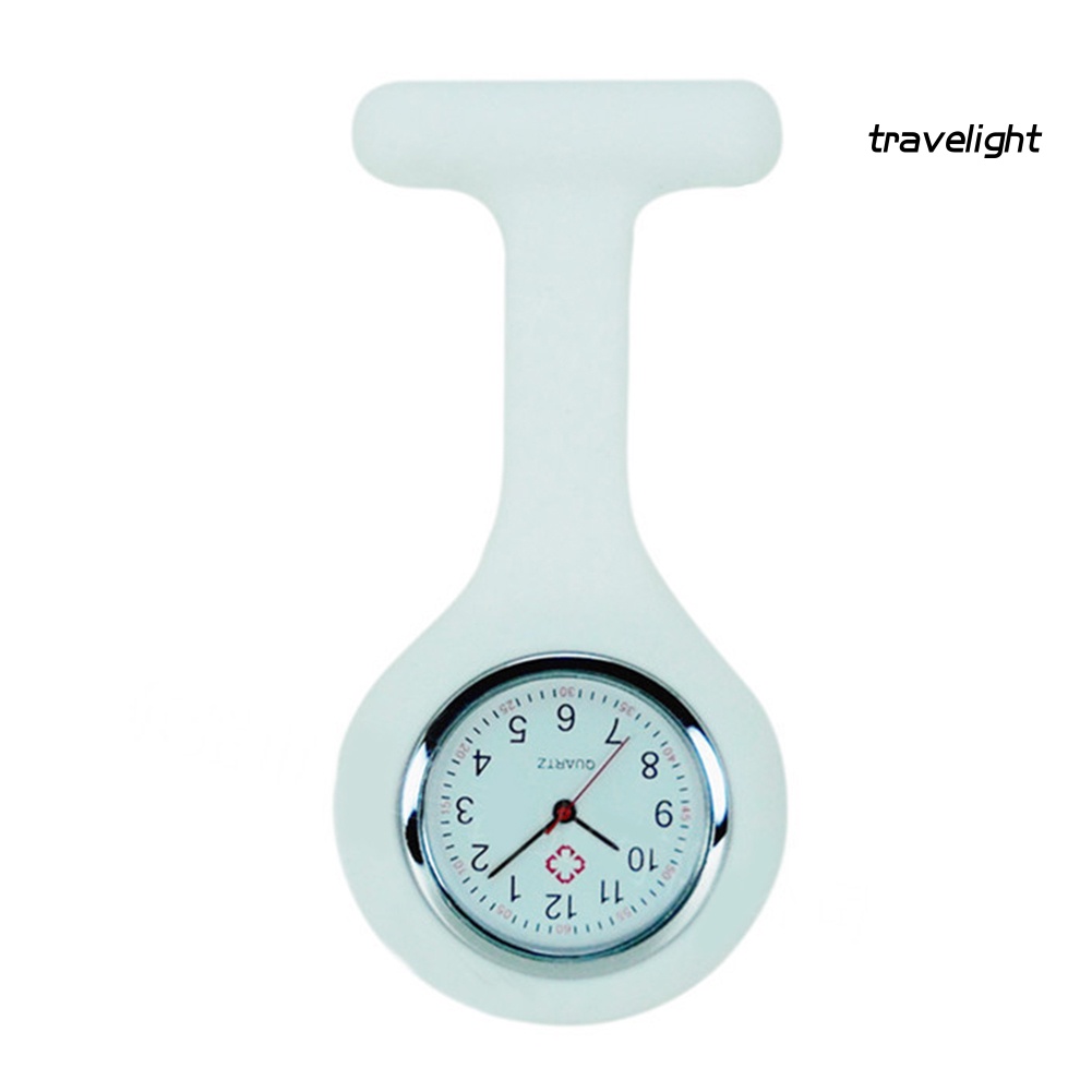 【TL】Doctor Nurse Silicone Cover Brooch Hanging Pocket Fob Quartz Movement Watch