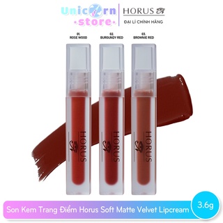 Son Kem Trang Điểm Horus Soft Matte Velvet Lipcream 3.6g