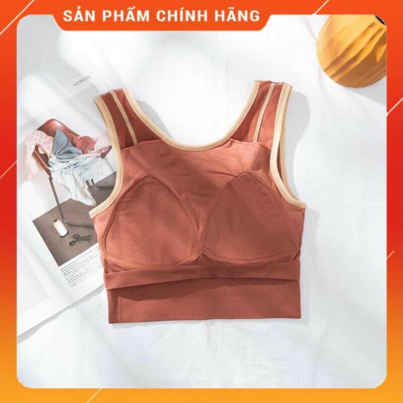 Áo Bra Ba Lỗ Viền Nổi tập gym yoga thể thao crotop sẵn đệm ngực hàng đẹp 660