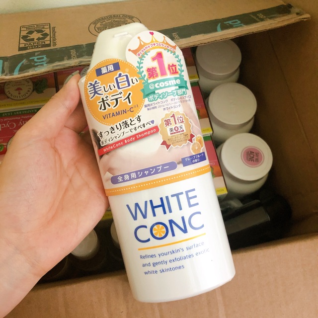 Sữa tắm trắng da White Conc Body Vitamin C 360ml (đã có phí shopee)