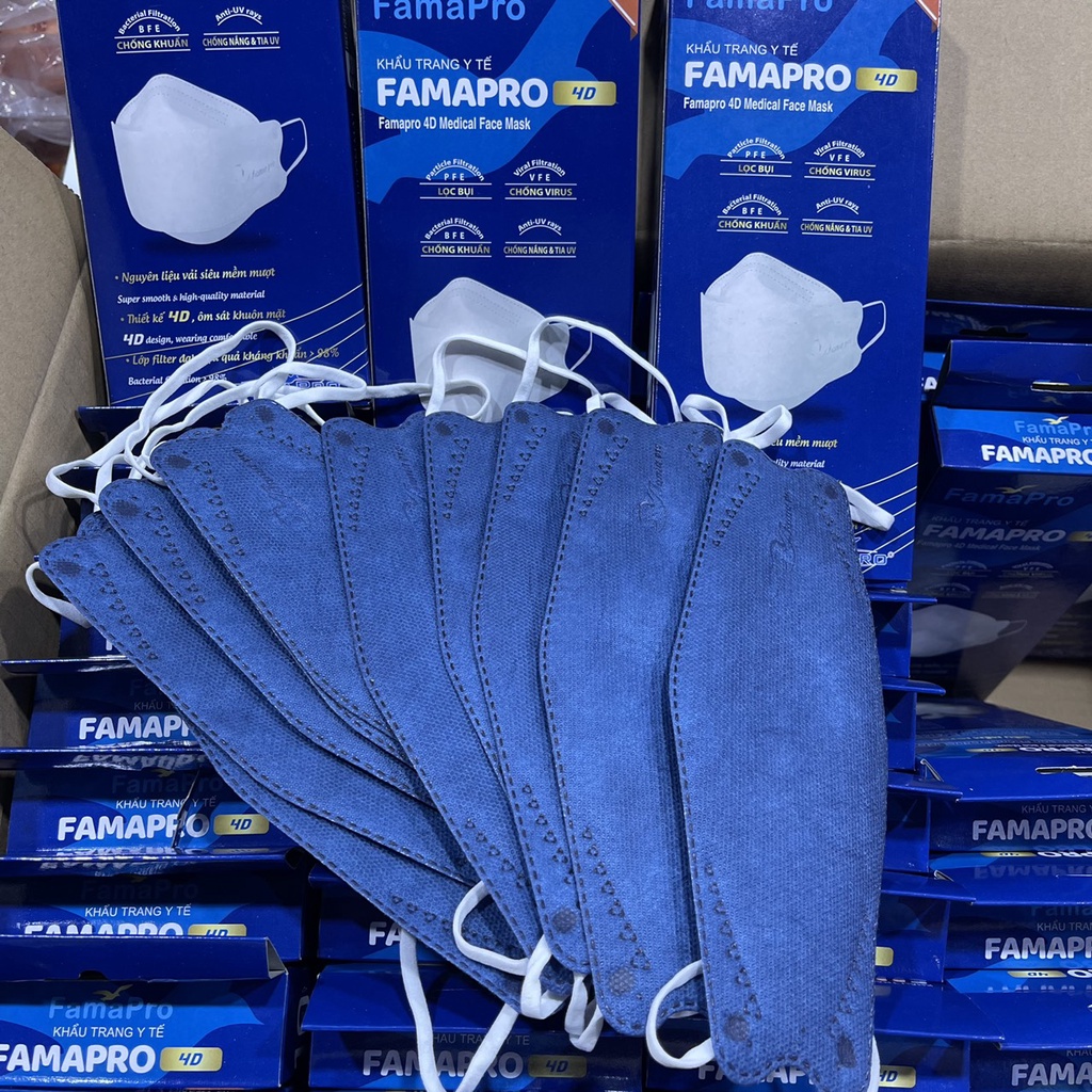 [[Chính Hãng]] - Khẩu trang Kf94 4d Famapro Nam Anh ( 10 cái /hộp )