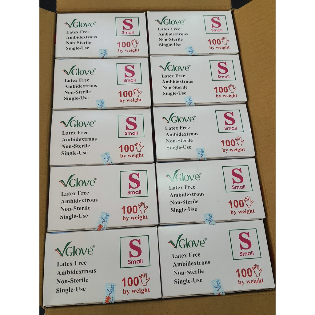 Găng tay y tế Nitrile Vglove không bột màu xanh- HÀNG SẴN-- Hộp 100 chiếc | BigBuy360 - bigbuy360.vn