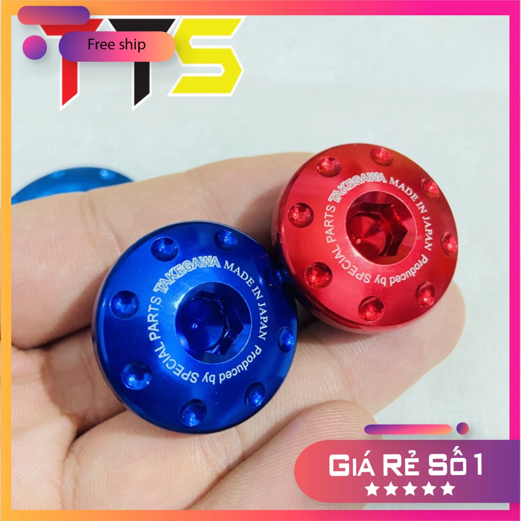 HCM  Ốc mâm lửa, ốc nắp nhớt, ốc chụp sên hộp cạt te TAKAGEWA xe HONDA WAVE, DREAM, FUTURE ĐỒ CHƠI XE MÁY GIÁ SỈ