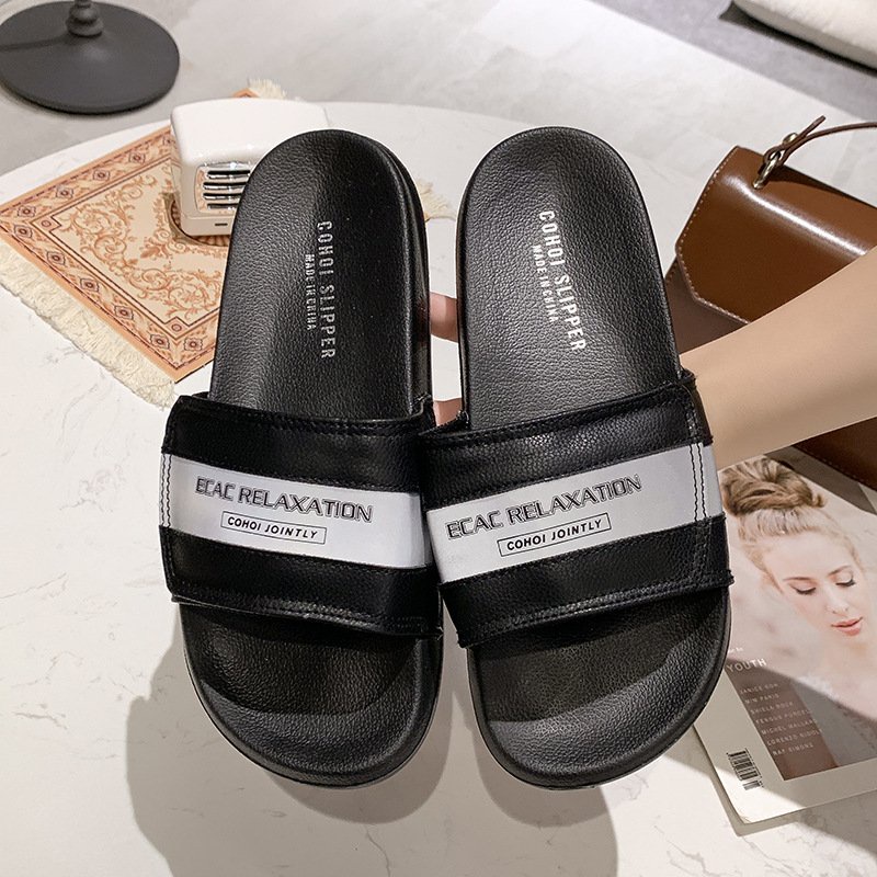 Dép Nam Nữ Quai Ngang Phản Quang- Dép Full Size Từ 35-45 Quai Dán Đế Siêu Êm Mẫu: 89k