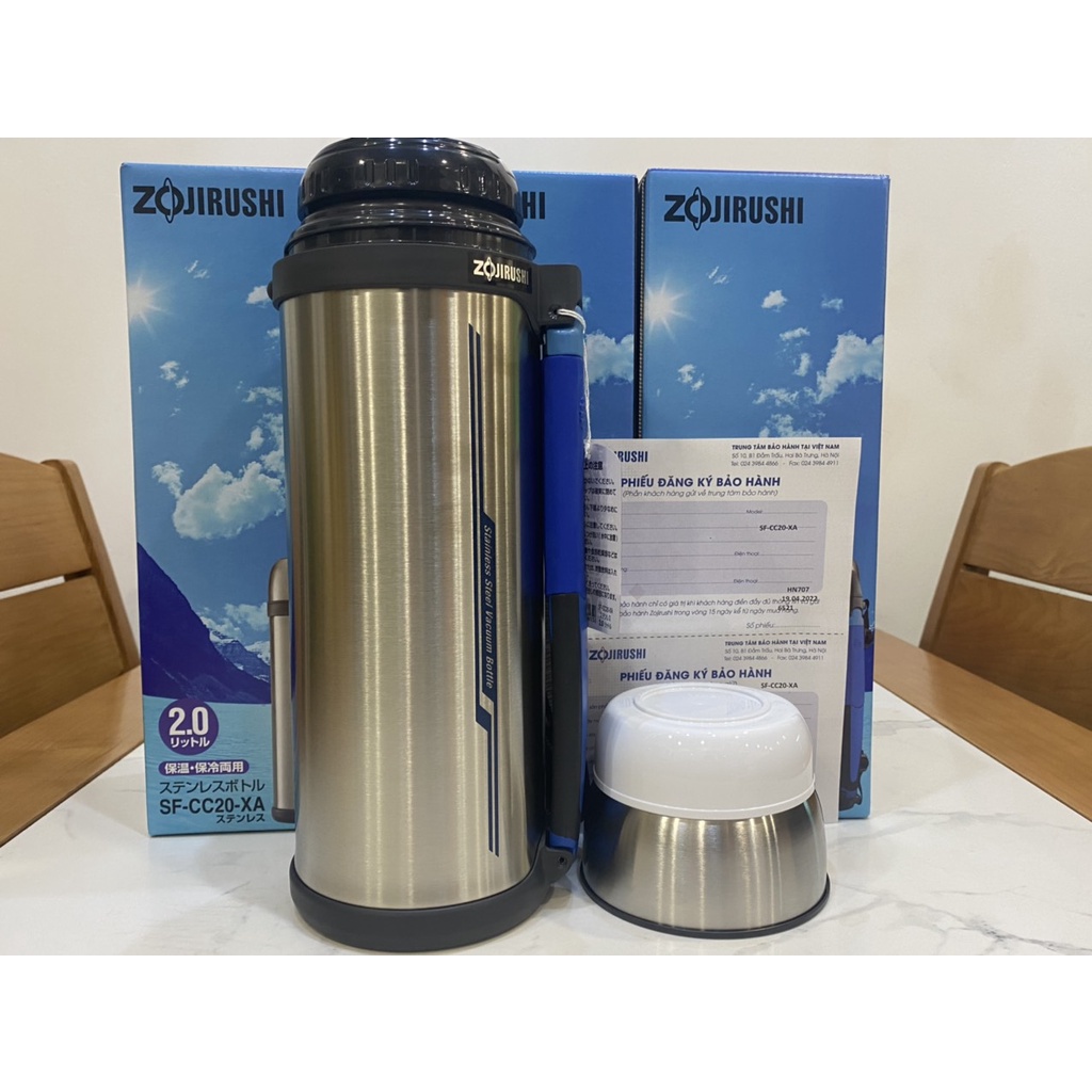 Bình giữ nhiệt nóng lạnh Zojirushi SF-CC20-XA - 2 lít