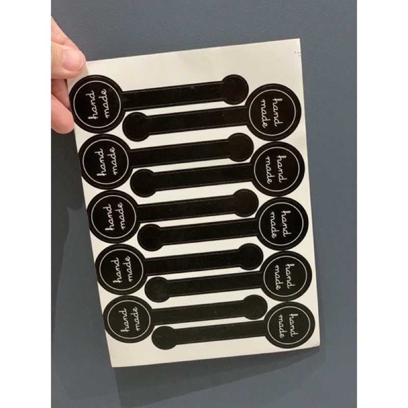 Tem sticker dán nhãn handmade dài 10cm