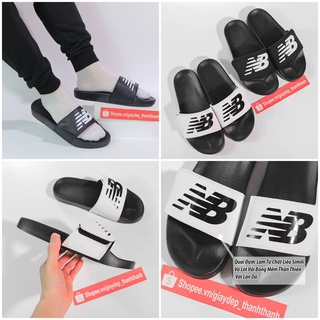 dép Newbalance NB quai ngang đen trắng