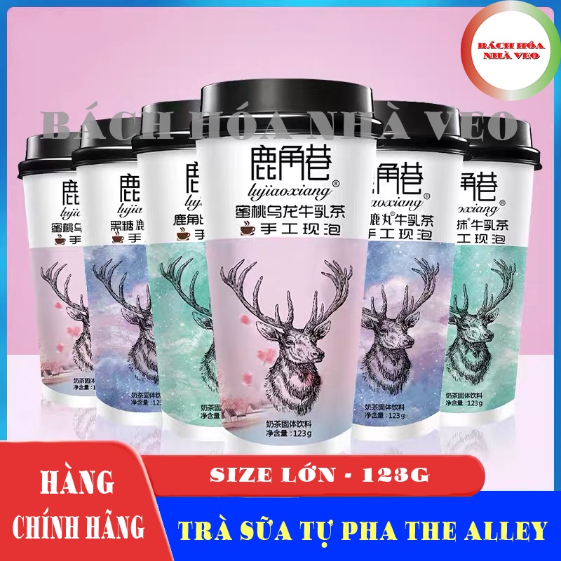 Trà Sữa Tự Pha The Alley Chính Hãng Nội Địa Trung Siêu Ngon, Các Vị, Size LỚN 123g, Date Mới 03/2023