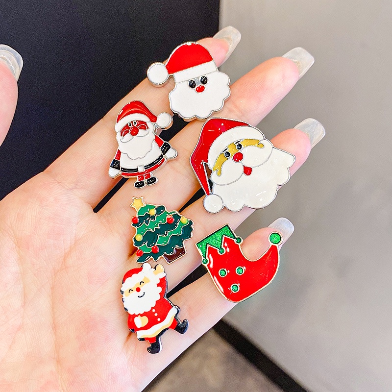 Ghim cài áo kim loại hình hoạt hình dễ thương phong cách Hàn Quốc