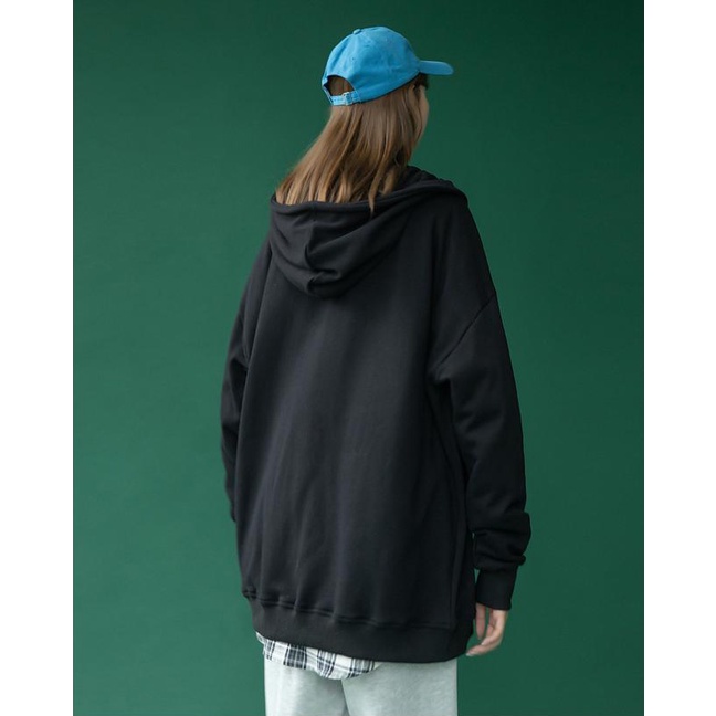 Áo khoác hoodie nữ form rộng có dây kéo 4YOUNG FASHION ubui