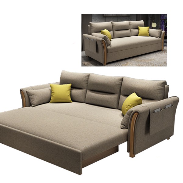 (XẢ TỒN TẾT 3 NGÀY) Ghế Sofa Giường đa năng thông minh giá rẻ 1m8x1m9 bọt biển + tặng 2 gối 700k  M026-8