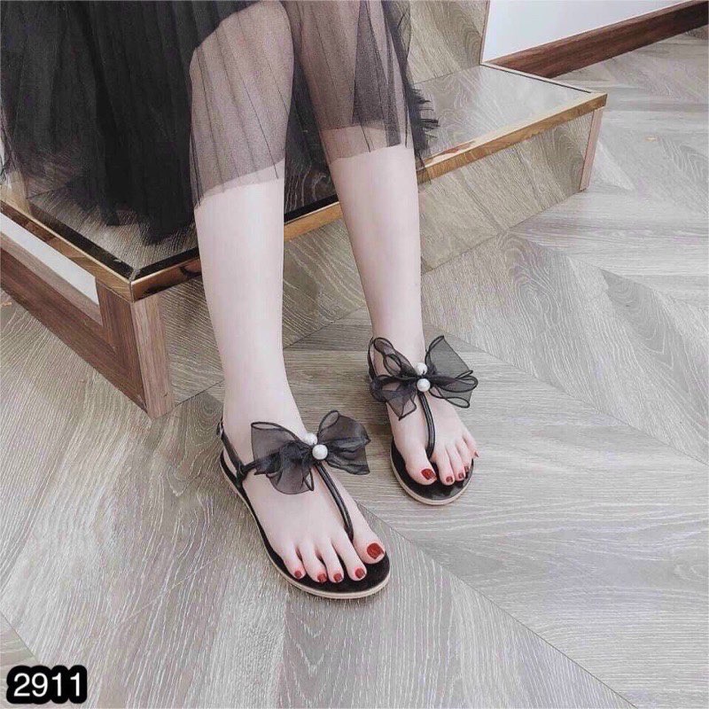 Sandal nơ ngọc siêu xinh - z11