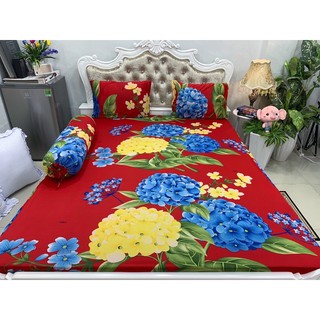 Bộ Drap Thun Hàn Quốc mát lạnh 4 món