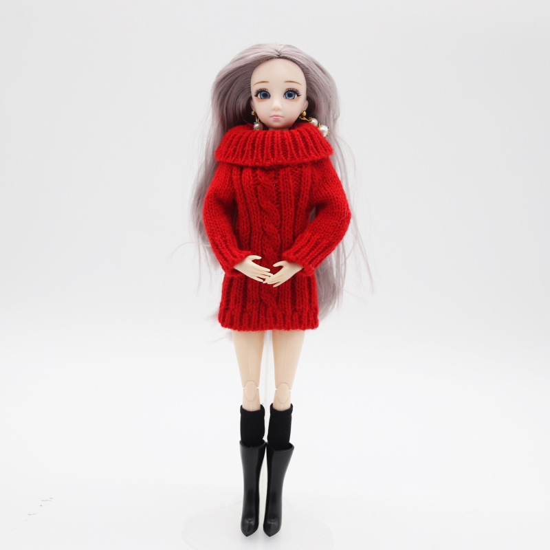 Trang phục len thời trang đẹp mắt cho búp bê kích thước 1/ 6 28cm