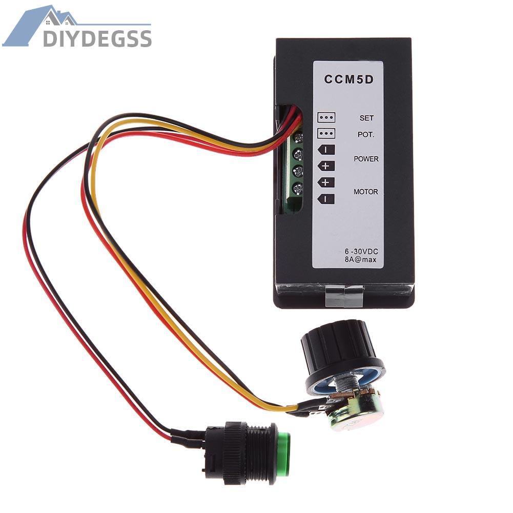 Diydegss2 CCM5D Digital Display LED 6V 12V 24V  PWM Motor Controller Speed Regulator