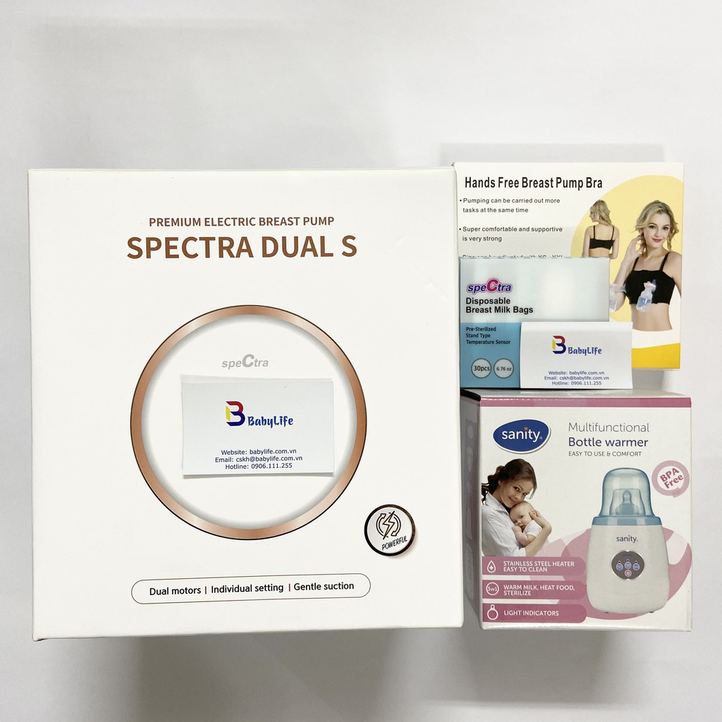 Máy hút sữa Spectra Dual S kèm quà tặng