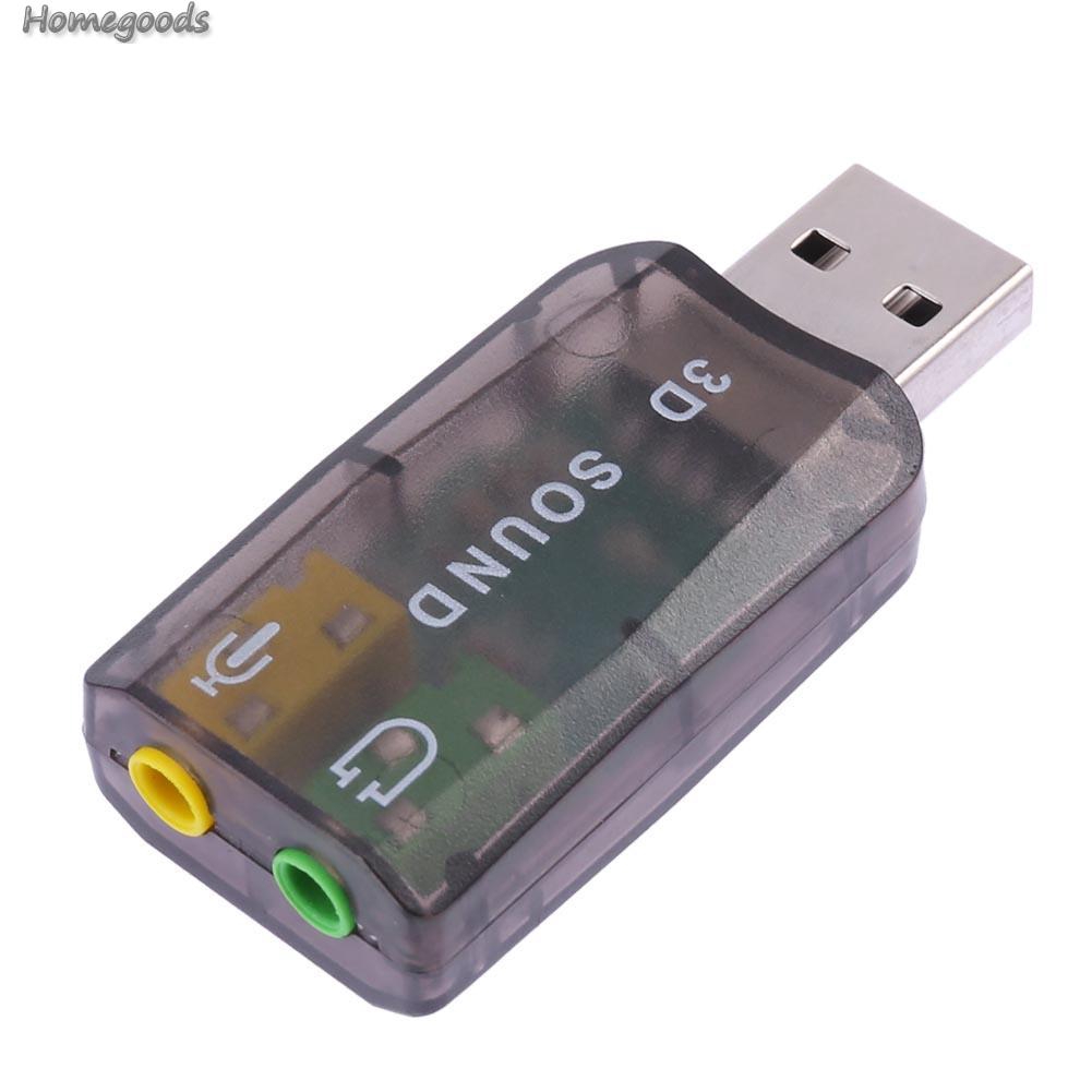 1 Card Âm Thanh Usb 5.1 Ch 3d Cho Máy Tính
