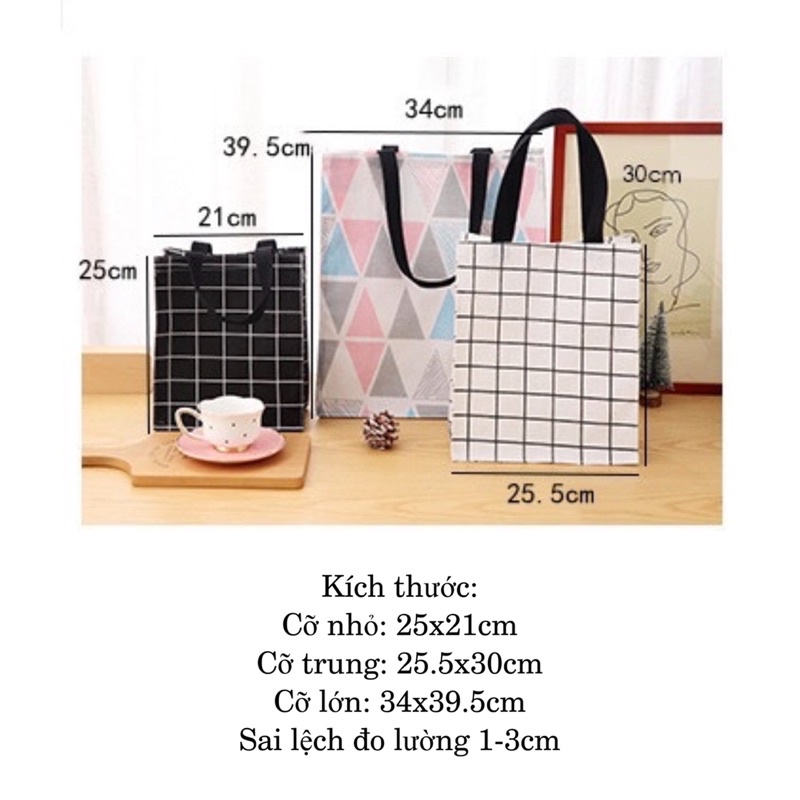 Túi vải canvas đựng đồ tiện dụng chống thấm nước thời trang nữ Lae Store