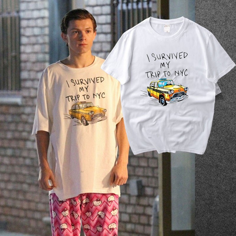 Áo thun I Survived my trip to NYC Spiderman | BigBuy360 - bigbuy360.vn