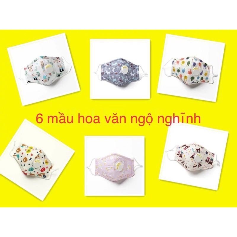 Khẩu trang rút dây thế hệ mới cho bé 1-5 tuổi