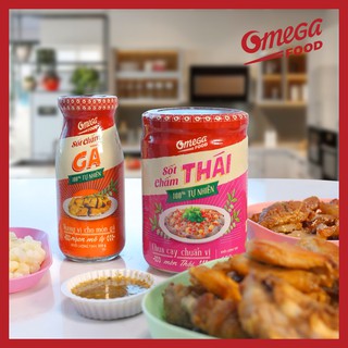 Combo 2 Chai Sốt chấm Gà và Sốt Chấm Thái Omegafood Siêu Ngon