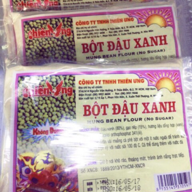 Bột đậu xanh không đường 200g Thiên Ưng .