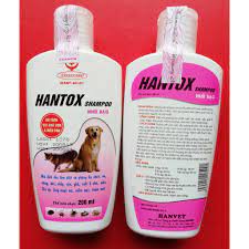 Sữa Tắm Trị Ve Rận Bọ Chét Mượt Lông cho chó con và mèo con Hantox Shampoo Hồng Nhũ Bạc 200m
