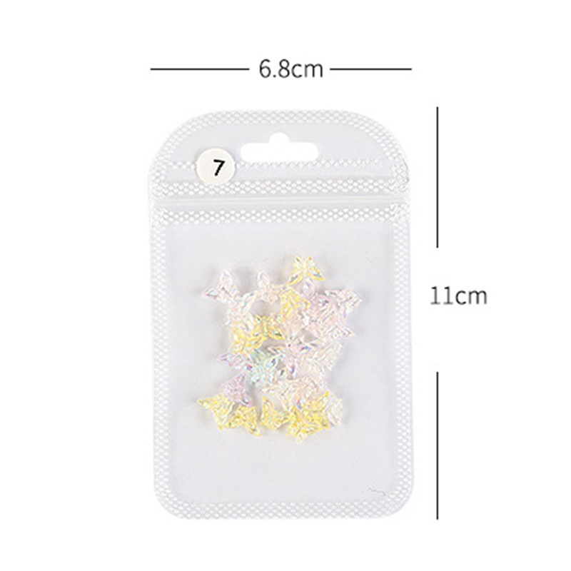 Phụ Kiện Trang Trí Móng Tay Hình Bướm 3D Bằng Nhựa Resin Thời Trang Mùa Hè
