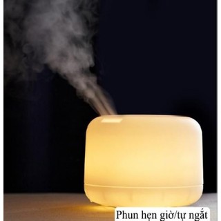 Máy Khuếch Tán Tinh Dầu Cao Cấp 300ml, Phun Sương Tạo ẩm kiêm Đèn Trang Trí LED 7 Màu, Công Suất Cao, khử mùi máy lạnh