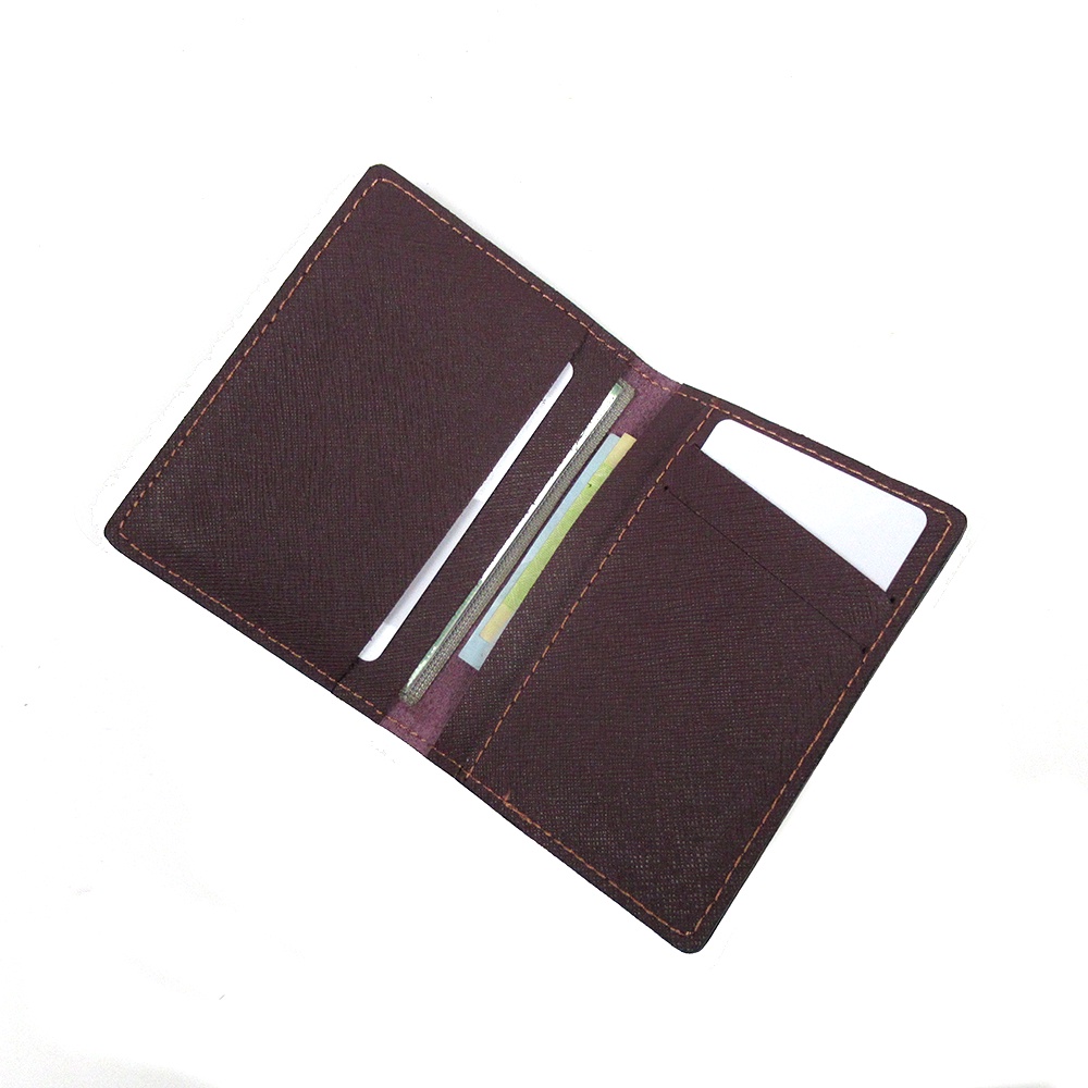 Ví nam mini đựng thẻ VS22 chất da Saffiano bền đẹp chống nước thương hiệu BTLUXURY