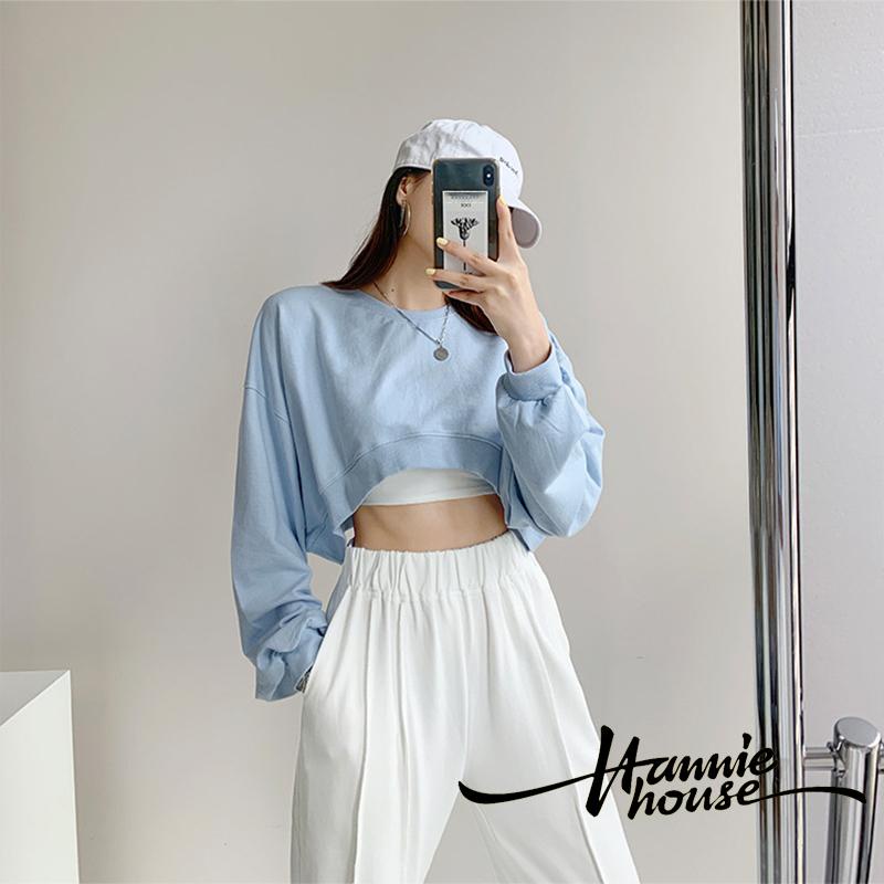 Áo sweatshirt cổ tròn dáng rộng thời trang cho nữ