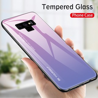Ốp kính cường lực màu loang cho điện thoại Samsung Galaxy Note 9 / Note 8