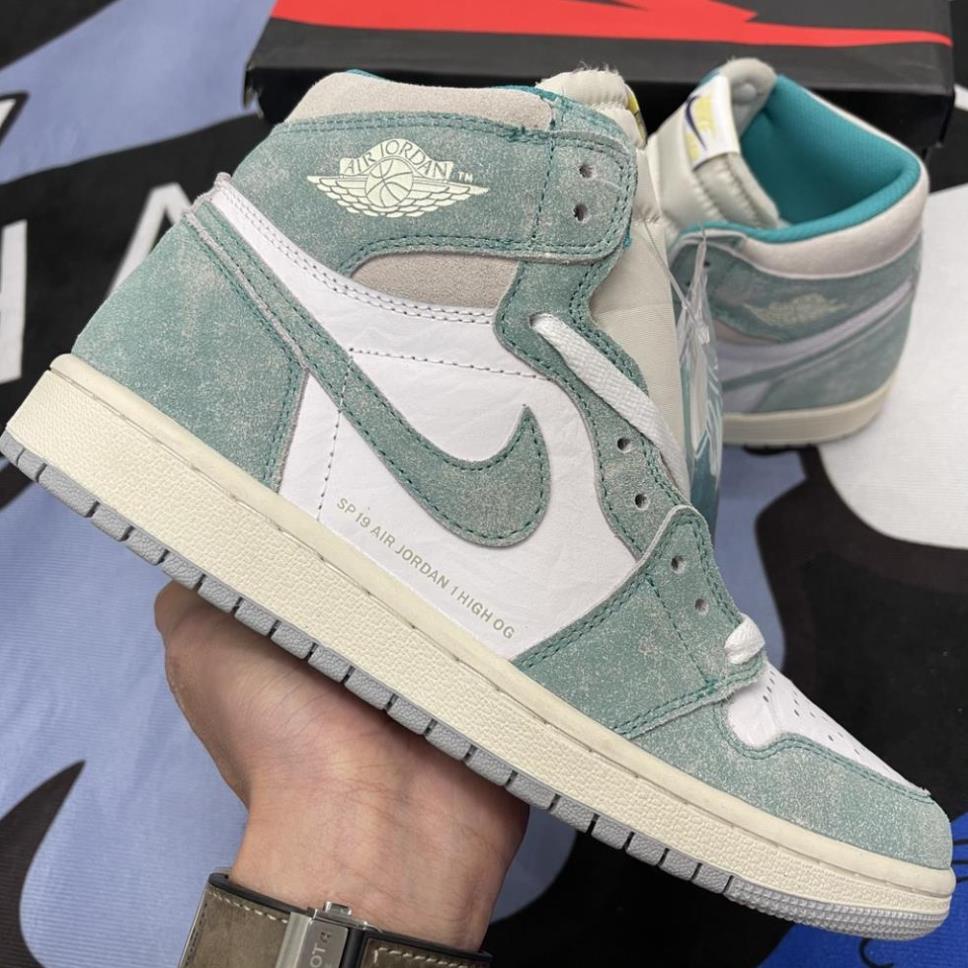 [Ảnh thật] Giày Nike Air Jordan 1 Retro High OG 'Turbo Green'- cao xanh ngọc T019 ! ☸️