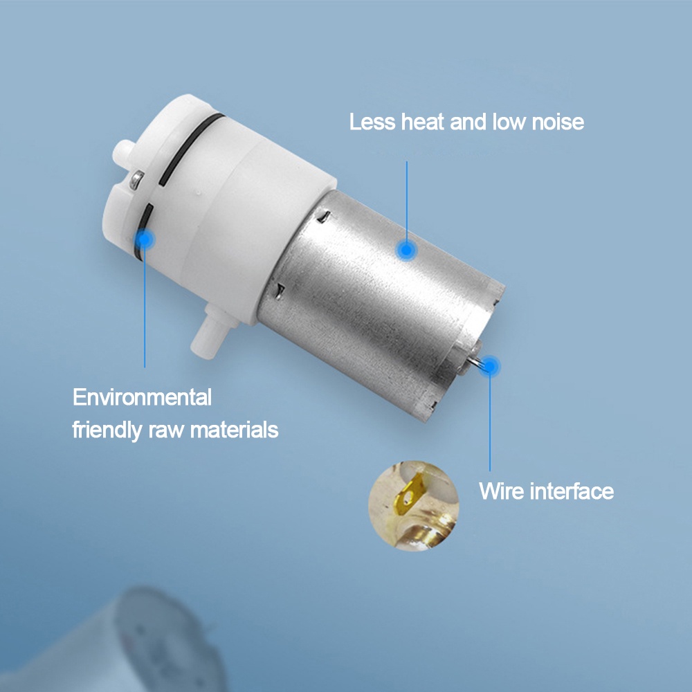 Máy bơm hút chân không DIYMORE siêu nhỏ chạy điện 370 3-24V 24W 3L / phút