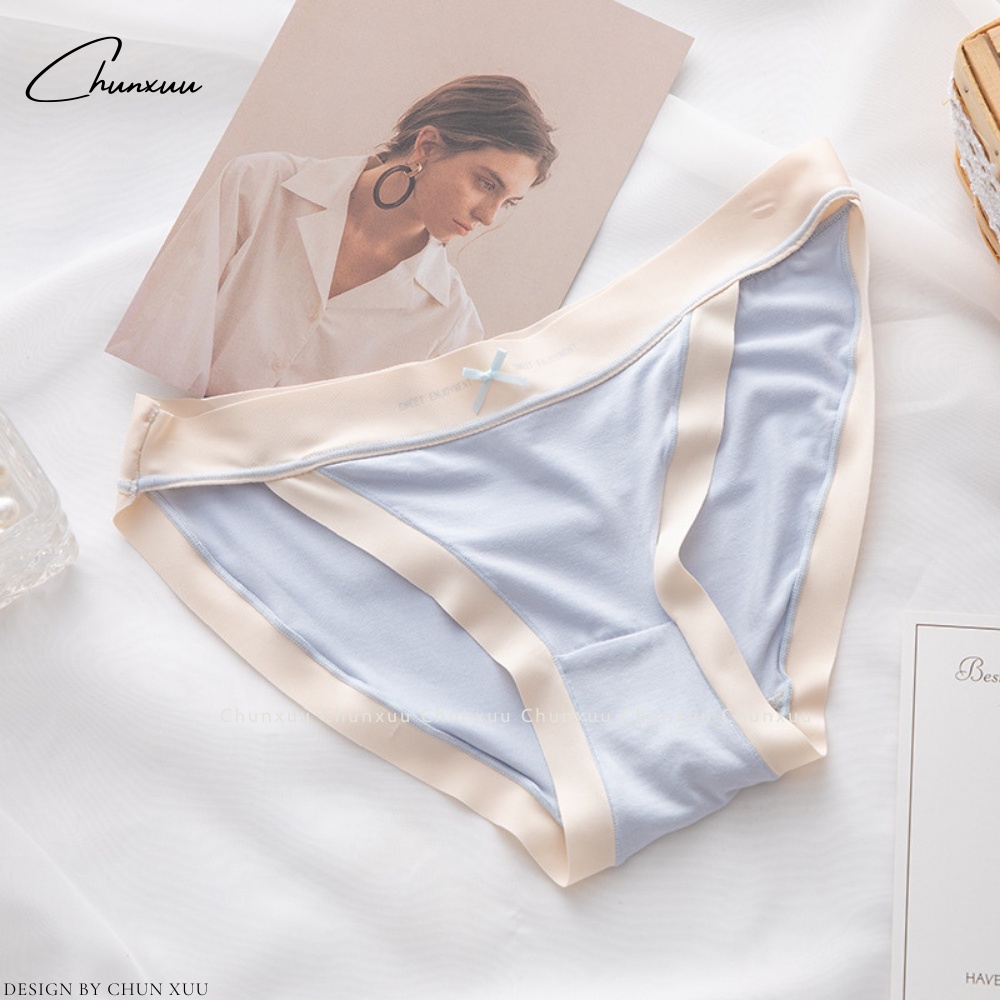 Quần lót nữ vải cotton lạnh phối cạp su mềm mát, nâng mông tôn dáng gợi cảm -ChunXuu QC122