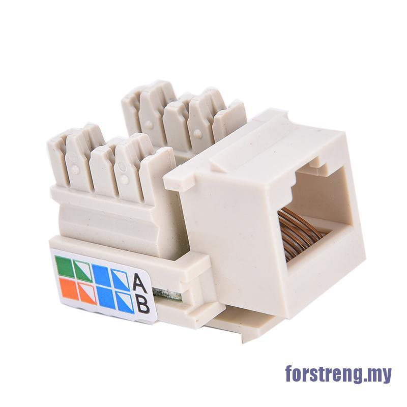 Jack Bấm Mạng Cat5 Rj45 Cat5 Màu Trắng