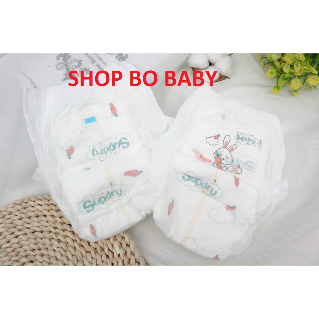 Tã/Bỉm SUPDRY dán/quần size S72/M66/L60/M64/L58/XL52/XXL50/XXXL46 (có tem phụ)