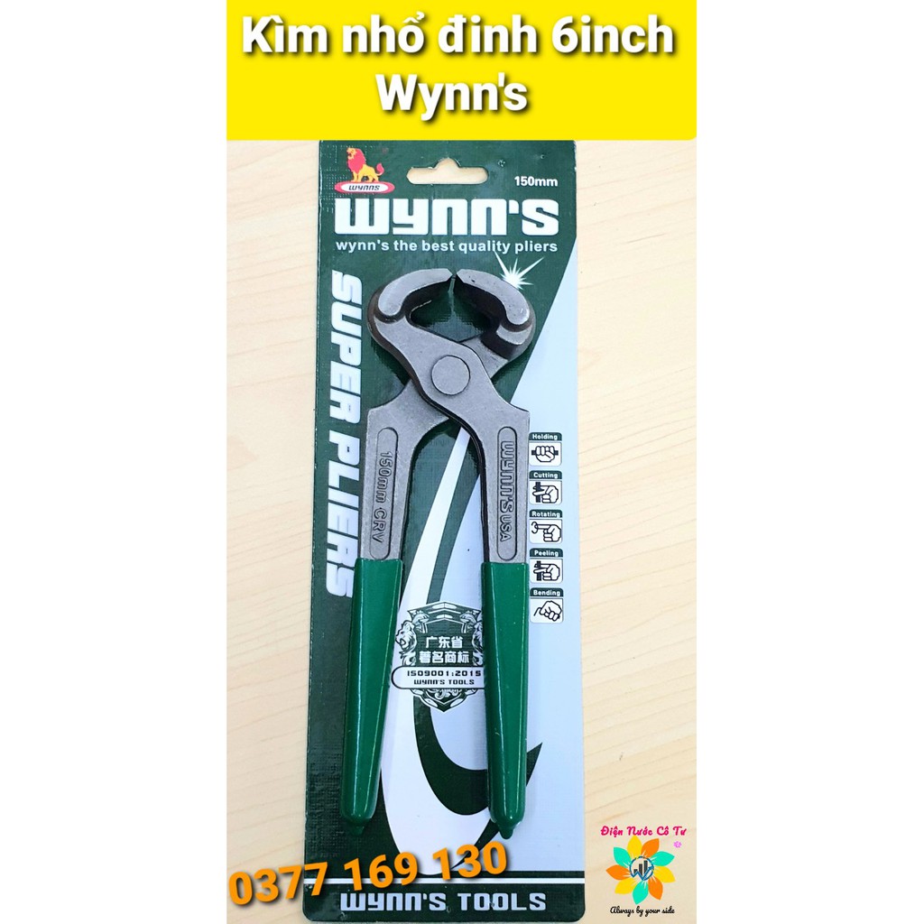 Kìm nhổ đinh 150mm Sư Tử Wynn's