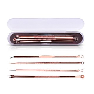 BỘ DỤNG CỤ NẶN MỤN 4 CÂY KIM LOẠI  [  cơn bão giảm giá ]