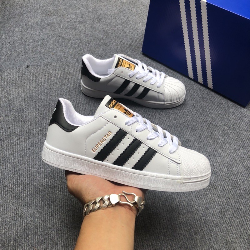 [Tặng hộp ,lọ tẩy giầy và dây giầy ]giày thể thao sò tem vàng nam nữ | BigBuy360 - bigbuy360.vn