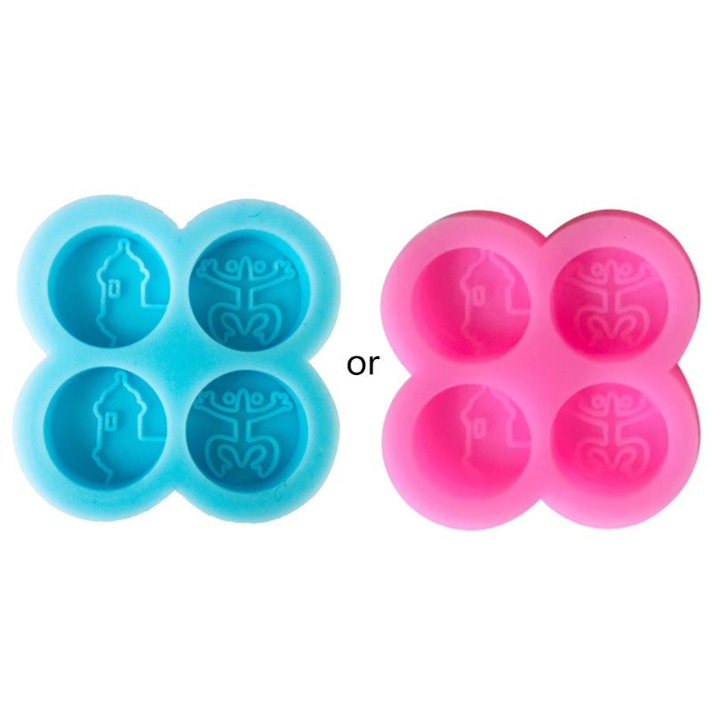 Khuôn Silicone Hình Lá Cờ / Ếch / Lâu Đài Mini Làm Đồ Trang Sức Thủ Công