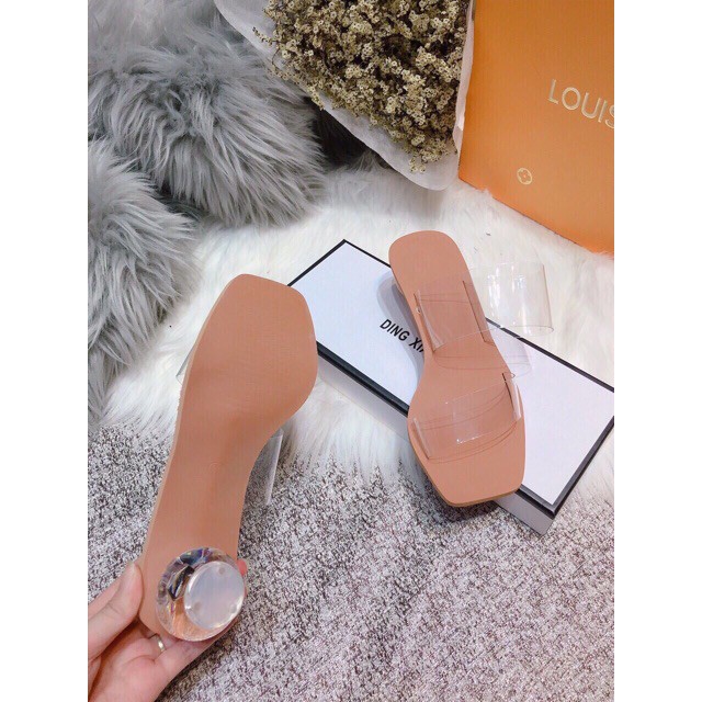 Guốc quai trong gót tròn fullbox hàng quảng châu cao cấp