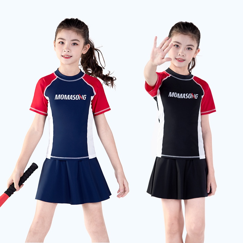 Bộ Đồ Bơi Nhanh Khô Thời Trang Mùa Xuân Cho Bé Gái