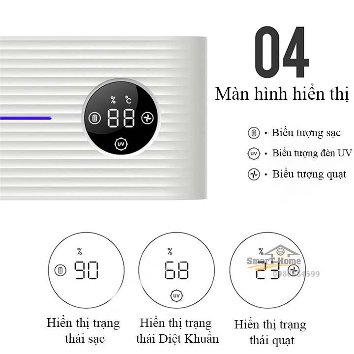 Máy tiệt trùng bàn chải đánh răng Xiaomi bằng tia UV thông minh, Xiaomi YouPin Sothing ngăn sự phát triển của vi khuẩn