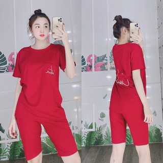 Đồ bộ mặc nhà - set bộ lửng thun cotton nữ nhiều màu