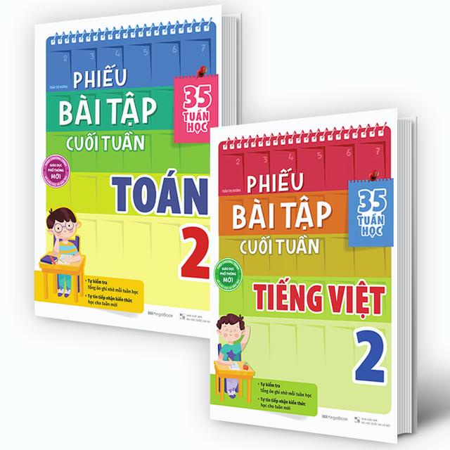 Sách - Combo Phiếu Bài Tập Cuối Tuần Toán Và Tiếng Việt Lớp 2